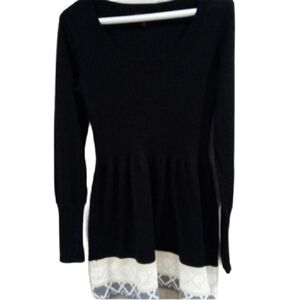 t/o sweater dress medium black